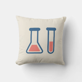 Beaker & Test Tube Science Theme Kissen