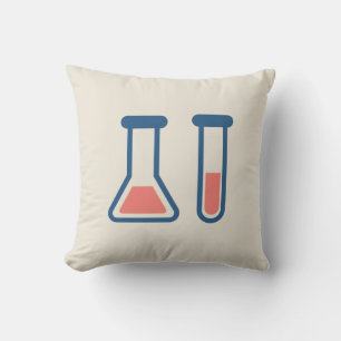 Beaker & Test Tube Science Theme Kissen
