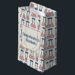 Beaker & Test Tube Science Theme Kleine Geschenktüte<br><div class="desc">Geschenkbeutel mit einem niedlichen zeichn eines Reagenzglases und eines Bechers. Ideal für Wissenschaftsarten.</div>