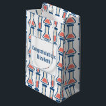 Beaker & Test Tube Science Theme Kleine Geschenktüte<br><div class="desc">Geschenkbeutel mit einem niedlichen zeichn eines Reagenzglases und eines Bechers. Ideal für Wissenschaftsarten.</div>