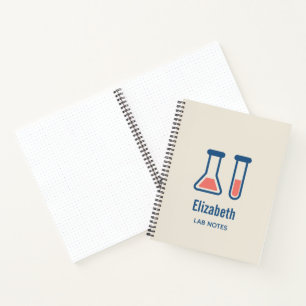 Beaker & Test Tube Science Theme Notizbuch