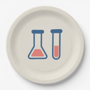 Beaker & Test Tube Science Theme Pappteller