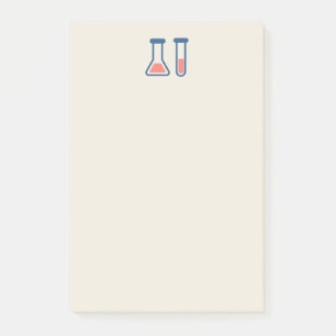 Beaker & Test Tube Science Theme Post-it Klebezettel