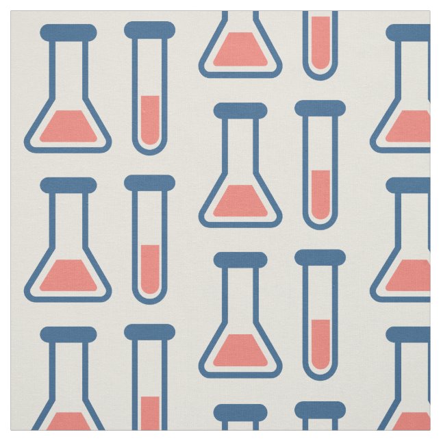 Beaker & Test Tube Science Theme Stoff (Muster)