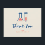 Beaker & Test Tube Science Theme Vielen Dank Postkarte<br><div class="desc">Vielen Dank Postcard mit einem niedlichen zeichn eines Reagenzglases und eines Bechers. Ideal für Wissenschaftsliebhaber.</div>