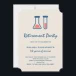 Beaker & Test Tube Science Themed Retirement Einladung<br><div class="desc">Party Einladung mit niedlicher zeichn eines Reagenzglases und eines Bechers. Ideal für naturwissenschaftliche Veranstaltungen.</div>
