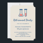 Beaker & Test Tube Science Themed Retirement Einladung<br><div class="desc">Party Einladung mit niedlicher zeichn eines Reagenzglases und eines Bechers. Ideal für naturwissenschaftliche Veranstaltungen.</div>