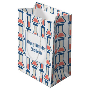 Beaker & Test Tube Science zum Geburtstag Mittlere Geschenktüte