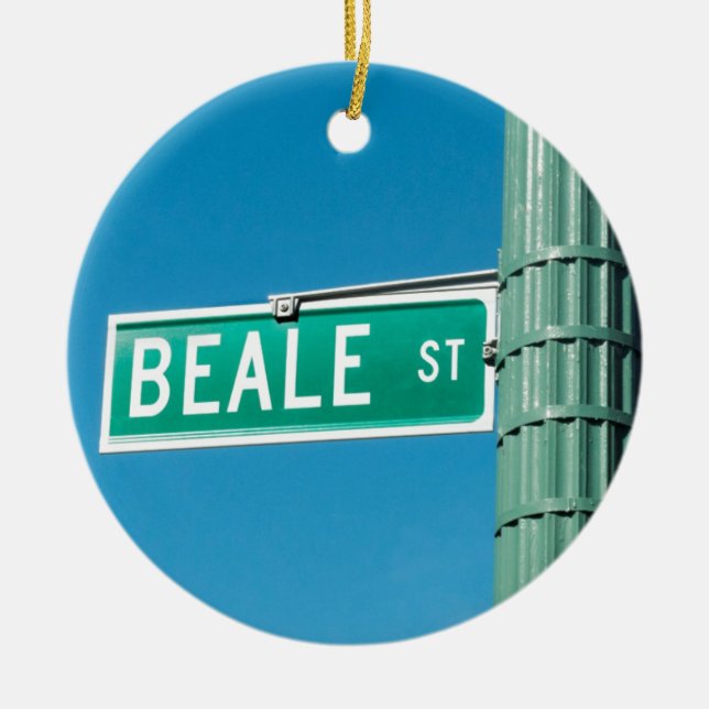Beale Straßenschild Keramikornament (Vorne)