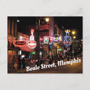 Beale Street, Memphis, Tennesee Postkarte