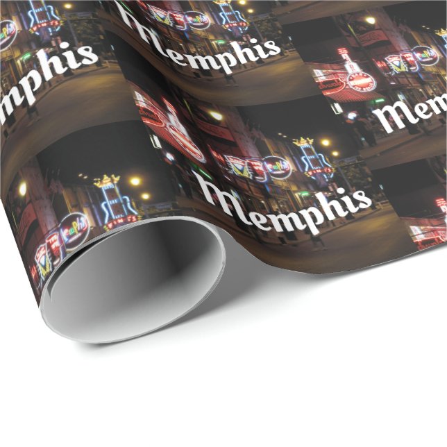 Beale Street, Memphis, Tennessee Geschenkpapier (Rolleneckpunkt)