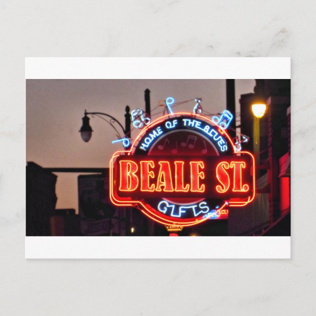 Beale Street Postkarte (Vorderseite)