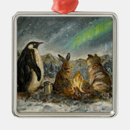 Beam Lingering Whimsical Aurora Animals Painting Ornament Aus Metall