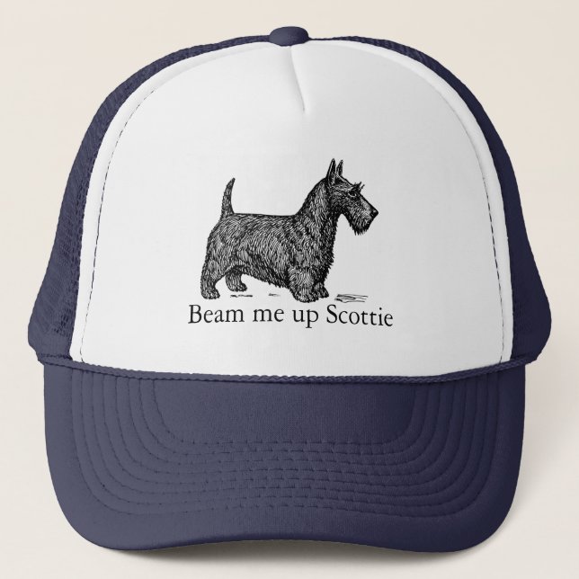Beam Me up Scottie Trucker Hat Truckerkappe (Vorderseite)