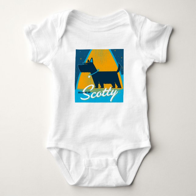 Beam Me Up Scotty Baby Strampler (Vorderseite)