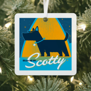 Beam Me Up Scotty Ornament Aus Metall