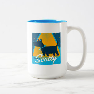 Beam Me Up Scotty Zweifarbige Tasse