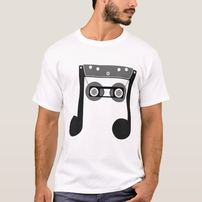Beam Notes Beamed Achte Music Cassette classic T-Shirt (Vorderseite)