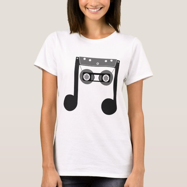 Beam Notes Beamed Achte Music Cassette classic T-Shirt (Vorderseite)
