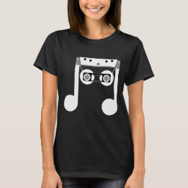 Beam Notes Beamed Achte Music Cassette Design T-Shirt