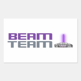 Beam Team - Sacramento Basketball Rechteckiger Aufkleber