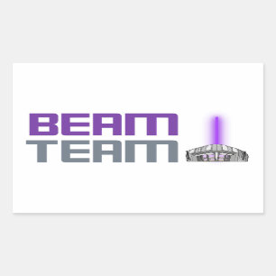 Beam Team - Sacramento Basketball Rechteckiger Aufkleber