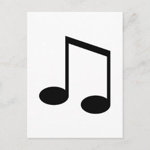 Beamed 8th Note Postkarte