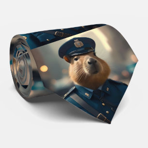 "Beamter Capy: Der ruhige und besonnene Polizist" Krawatte