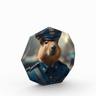 Beamter Capybara: Den Frieden bewahren, Fotoblock