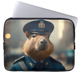 Beamter Capybara: Den Frieden bewahren, Laptopschutzhülle