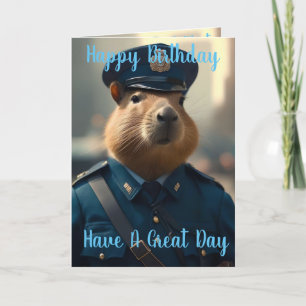 Beamter Capybara: Frieden bewahren, Geburtstagskar Karte