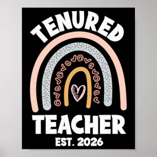 Beamter Lehrer 2026 Frauen Mit Tenure Beförderung  Poster