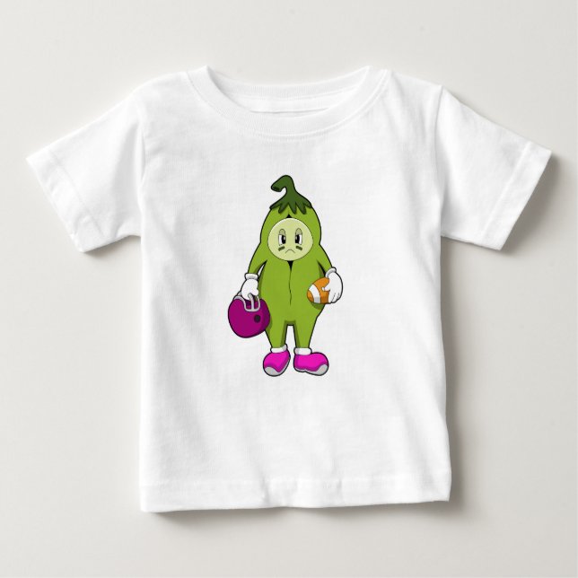 Bean beim Fußballsport Baby T-shirt (Vorderseite)