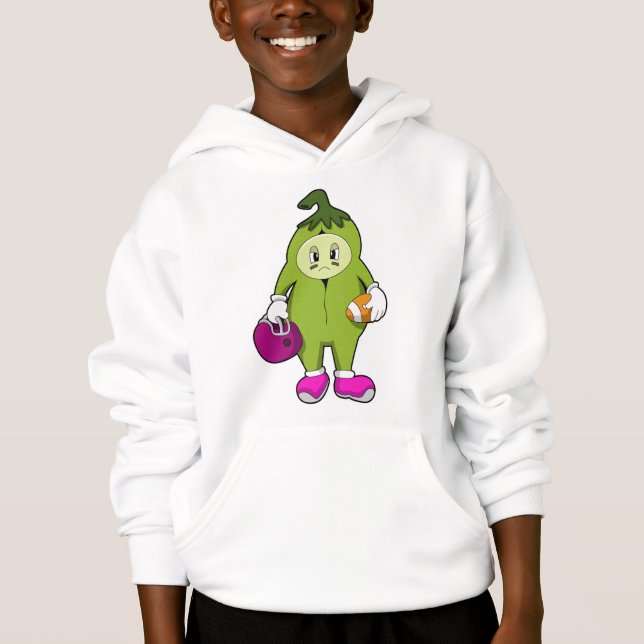 Bean beim Fußballsport Hoodie (Vorderseite)