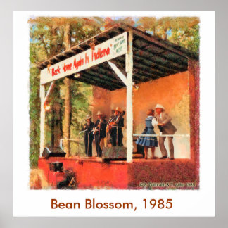 Bean Blossom 1985 Bill Monroe Tanzplakat Poster