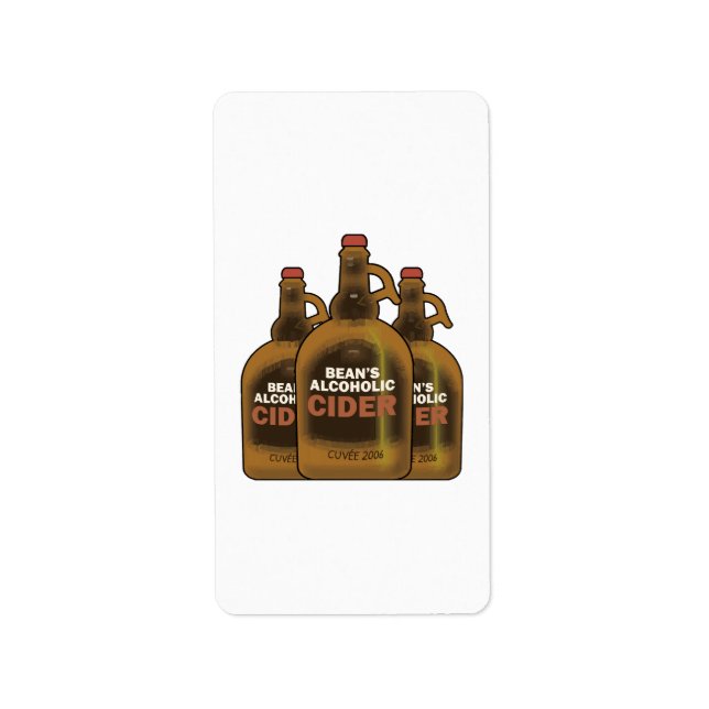 Bean Cider Adressaufkleber (Vorne)