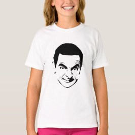 Bean Face Stencil Pop Art T-Shirt