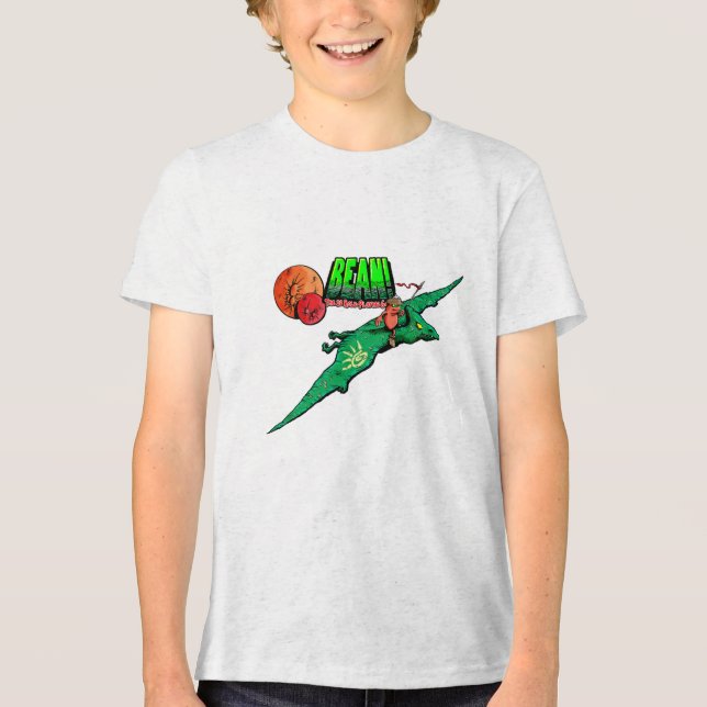 BEAN Flieger Junge  Tri-Blend Shirt (Vorderseite)