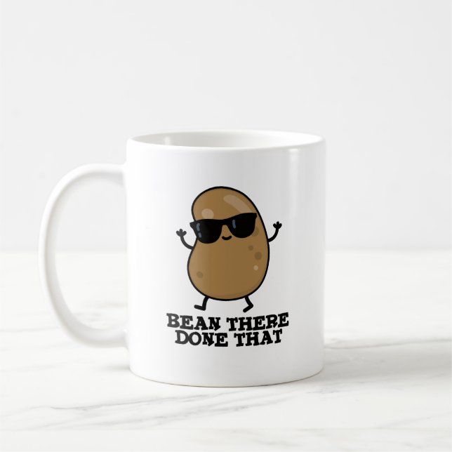 Bean hat dort diese lustige Bean Puppe gemacht Kaffeetasse (Links)