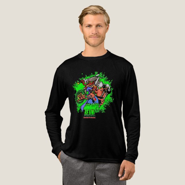 BEAN! Helden Männer    Tri-Blend Shirt (Volle Vorderseite)
