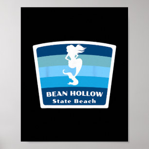 Bean Hollow State Beach Kalifornien Meerjungfrau U Poster