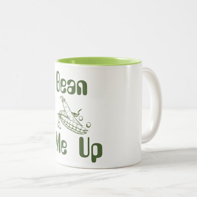 Bean Me up Coffee Tasse (VorderseiteRechts)