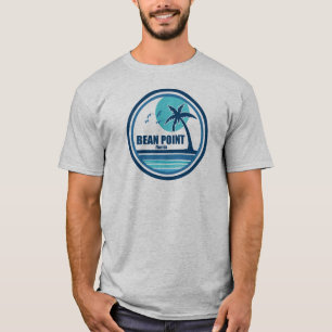 Bean Point Beach Florida Palm Tree Birds T-Shirt