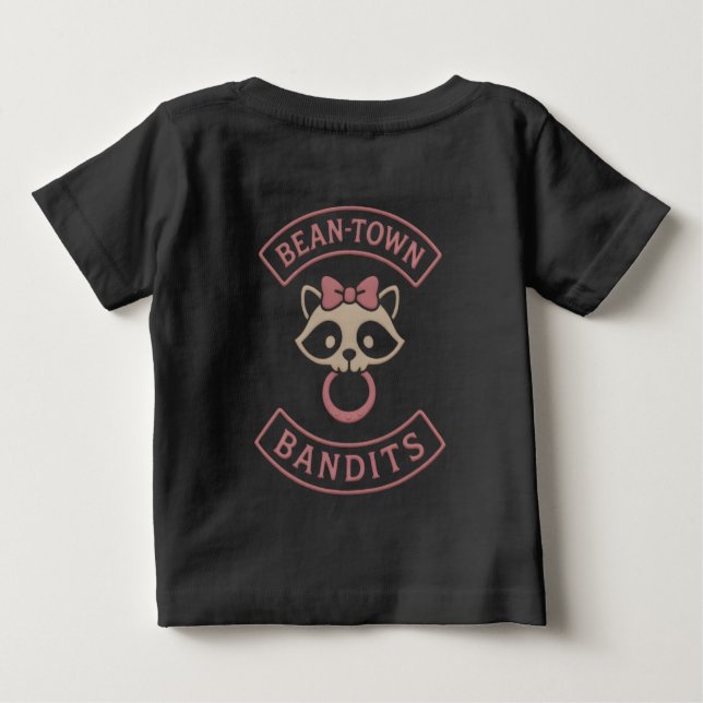 Bean Town Bandit Child T - Shirt Pink (Rückseite)