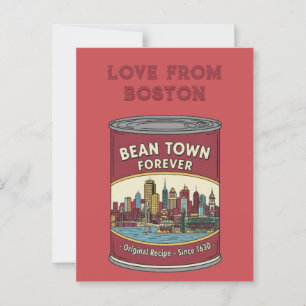 Bean Town Forever Boston Postkarte