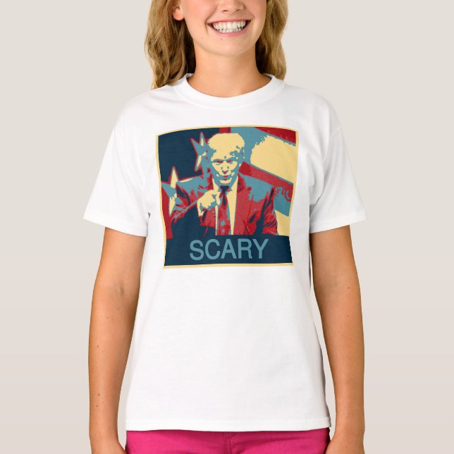 BEÄNGSTIGEND (Anti-Trumpf) T-Shirt (Vorderseite)