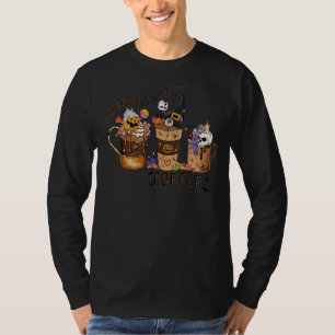 Beängstigend, bis ich Kaffee Halloween-Kaffee krie T-Shirt