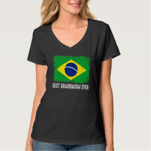 Beängstigend Brasiliens Flagge Beste Großmutter je T-Shirt