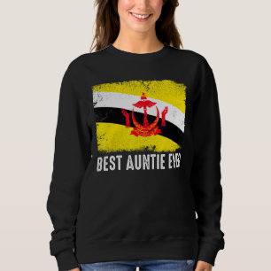 Beängstigend Brunei Flag Beste Tante je Patriotic Sweatshirt
