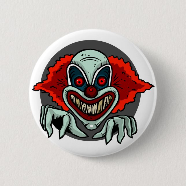 Beängstigend Clown Button (Vorderseite)